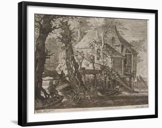 Landscape, Engraved by Aegidius Sadeler II (C.1570-1629), C.1600-Roelandt Jacobsz. Savery-Framed Giclee Print