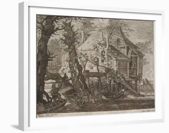 Landscape, Engraved by Aegidius Sadeler II (C.1570-1629), C.1600-Roelandt Jacobsz. Savery-Framed Giclee Print