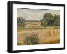 Landscape, Eragny (Oil on Canvas)-Victor Vignon-Framed Giclee Print