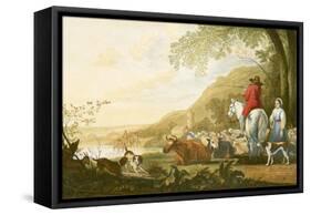 Landscape - Evening-Aelbert Cuyp-Framed Stretched Canvas