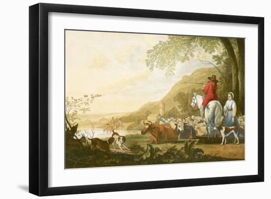 Landscape - Evening-Aelbert Cuyp-Framed Giclee Print