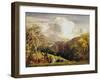 Landscape, Figures and Cattle-Samuel Palmer-Framed Giclee Print