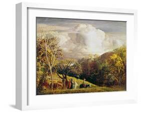 Landscape, Figures and Cattle-Samuel Palmer-Framed Giclee Print