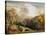 Landscape, Figures and Cattle-Samuel Palmer-Stretched Canvas