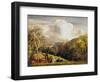 Landscape, Figures and Cattle-Samuel Palmer-Framed Giclee Print