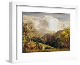 Landscape, Figures and Cattle-Samuel Palmer-Framed Giclee Print