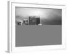 Landscape Foggy Night in Manhattan with the New Yorker Hotel View-Philippe Hugonnard-Framed Photographic Print