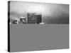 Landscape Foggy Night in Manhattan with the New Yorker Hotel View-Philippe Hugonnard-Stretched Canvas