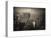 Landscape Foggy Night in Manhattan with the New Yorker Hotel View-Philippe Hugonnard-Stretched Canvas