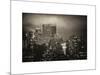 Landscape Foggy Night in Manhattan with the New Yorker Hotel View-Philippe Hugonnard-Mounted Art Print