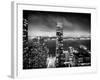 Landscape Foggy Night in Manhattan-Philippe Hugonnard-Framed Photographic Print