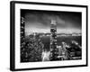 Landscape Foggy Night in Manhattan-Philippe Hugonnard-Framed Photographic Print