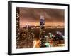 Landscape Foggy Night in Manhattan-Philippe Hugonnard-Framed Photographic Print