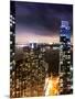 Landscape Foggy Night in Manhattan-Philippe Hugonnard-Mounted Photographic Print