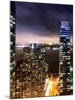 Landscape Foggy Night in Manhattan-Philippe Hugonnard-Mounted Photographic Print