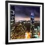 Landscape Foggy Night in Manhattan-Philippe Hugonnard-Framed Photographic Print