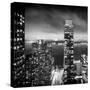 Landscape Foggy Night in Manhattan-Philippe Hugonnard-Stretched Canvas