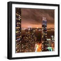 Landscape Foggy Night in Manhattan-Philippe Hugonnard-Framed Photographic Print