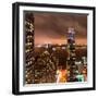 Landscape Foggy Night in Manhattan-Philippe Hugonnard-Framed Photographic Print