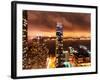 Landscape Foggy Night in Manhattan-Philippe Hugonnard-Framed Photographic Print