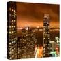 Landscape Foggy Night in Manhattan-Philippe Hugonnard-Stretched Canvas