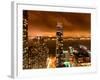 Landscape Foggy Night in Manhattan-Philippe Hugonnard-Framed Photographic Print