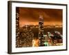 Landscape Foggy Night in Manhattan-Philippe Hugonnard-Framed Photographic Print