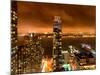 Landscape Foggy Night in Manhattan-Philippe Hugonnard-Mounted Photographic Print