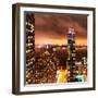 Landscape Foggy Night in Manhattan-Philippe Hugonnard-Framed Photographic Print