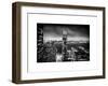 Landscape Foggy Night in Manhattan-Philippe Hugonnard-Framed Art Print