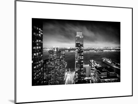 Landscape Foggy Night in Manhattan-Philippe Hugonnard-Mounted Art Print