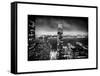 Landscape Foggy Night in Manhattan-Philippe Hugonnard-Framed Stretched Canvas