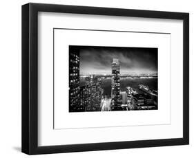 Landscape Foggy Night in Manhattan-Philippe Hugonnard-Framed Art Print