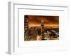 Landscape Foggy Night in Manhattan-Philippe Hugonnard-Framed Art Print