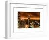 Landscape Foggy Night in Manhattan-Philippe Hugonnard-Framed Art Print