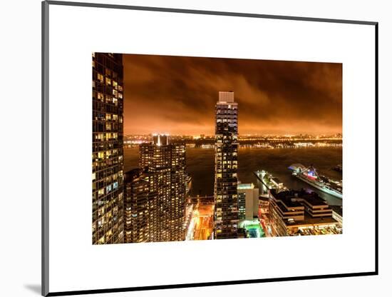 Landscape Foggy Night in Manhattan-Philippe Hugonnard-Mounted Art Print