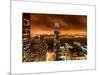 Landscape Foggy Night in Manhattan-Philippe Hugonnard-Mounted Art Print