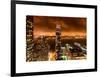 Landscape Foggy Night in Manhattan-Philippe Hugonnard-Framed Art Print