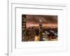 Landscape Foggy Night in Manhattan-Philippe Hugonnard-Framed Art Print