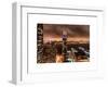 Landscape Foggy Night in Manhattan-Philippe Hugonnard-Framed Art Print