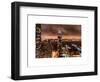 Landscape Foggy Night in Manhattan-Philippe Hugonnard-Framed Art Print