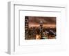 Landscape Foggy Night in Manhattan-Philippe Hugonnard-Framed Art Print