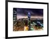 Landscape Foggy Night in Manhattan-Philippe Hugonnard-Framed Art Print