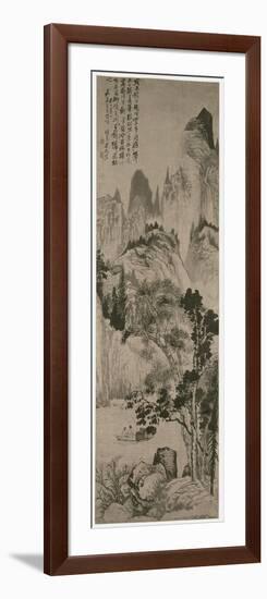 Landscape for Yongweng, Qing Dynasty, C.1687-90-Daoji Shitao-Framed Giclee Print