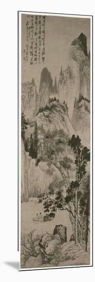 Landscape for Yongweng, Qing Dynasty, C.1687-90-Daoji Shitao-Mounted Giclee Print