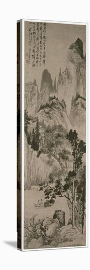 Landscape for Yongweng, Qing Dynasty, C.1687-90-Daoji Shitao-Stretched Canvas