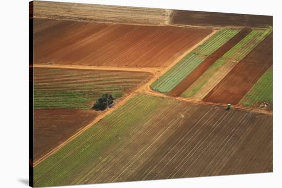 Landscape from above between Tel Aviv and Jerusalem.-Stefano Amantini-Stretched Canvas