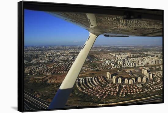 Landscape from above between Tel Aviv and Jerusalem.-Stefano Amantini-Framed Stretched Canvas