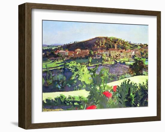 Landscape from Alfred Deller's House, Provence, 1976-John Stanton Ward-Framed Giclee Print