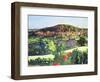 Landscape from Alfred Deller's House, Provence, 1976-John Stanton Ward-Framed Giclee Print